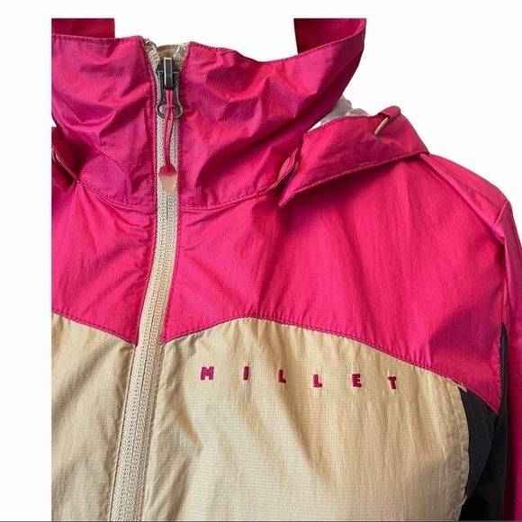 Millet Ladies Unlined Tan, Black, Pink Jacket - Picture 2 of 13